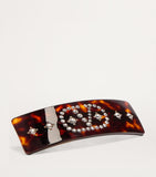 Valentino Garavani crystal-embellished VLogo hair clip - British product