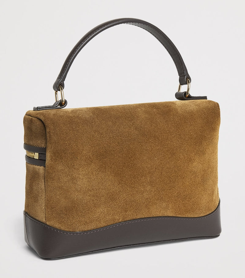 Sandro Paris Tangolino suede vanity bag small - British product
