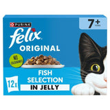Felix Original Cat Food Senior 7+ Fish Selection in Jelly Wet Cat Food 12 x 85g