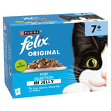 Felix Original Cat Food Senior 7+ Fish Selection in Jelly Wet Cat Food 12 x 85g