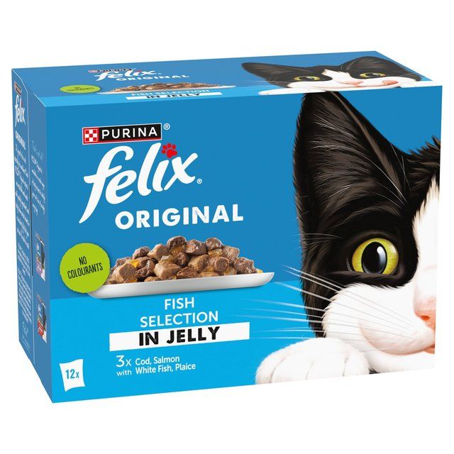 Felix Original Fish Selection in Jelly Wet Cat Food 12 x 85g