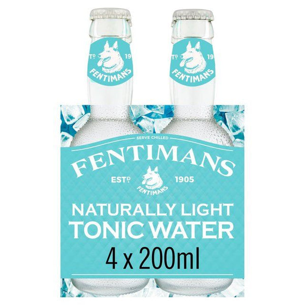 Fentimans Naturally Light Tonic Water 4 x 200ml