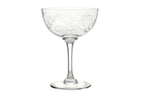 The Vintage List fern champagne saucers, set of 6, 140ml (British brand)