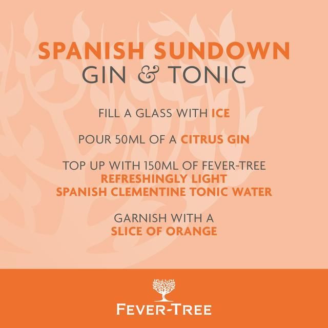Fever-Tree Light Spanish Clementine Tonic Water 500ml