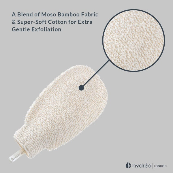 Hydrea London Ultra Soft Bamboo Cleansing Mitt, UK version