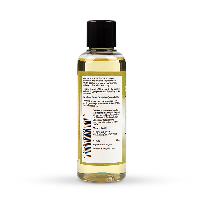 Miaroma Avocado Base Oil 100ml, imported from the UK