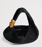 Schiaparelli large raffia Soufflé Baguette shoulder bag, UK version