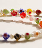 Nialaya necklace glass bead and pearl, UK version