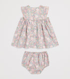 Petit Bateau floral dress bloomers set 3-36 months, imported from the UK