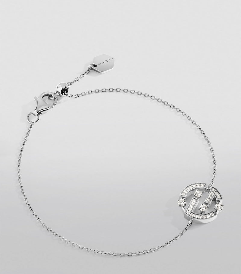 MARLI New York white gold diamond bracelet - British product