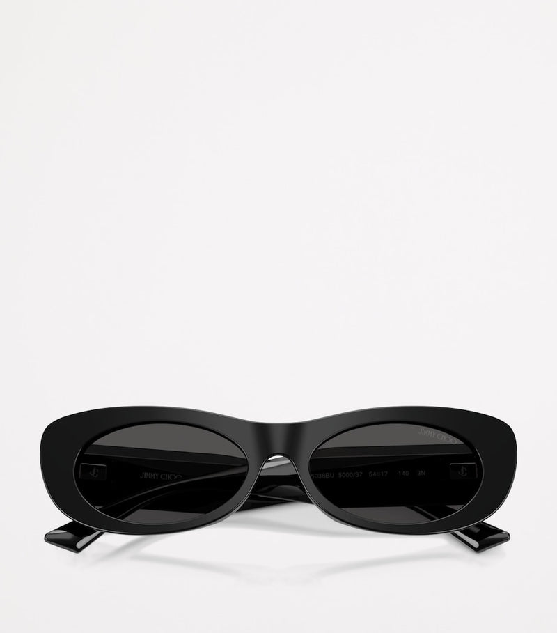 Jimmy Choo Oval Logo Sunglasses acetate frame (British brand)