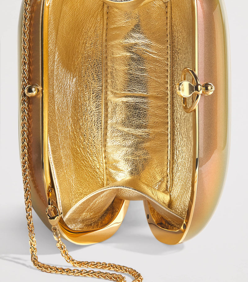 Jeffrey Levinson Oval Elina ceramic clutch bag (British brand)