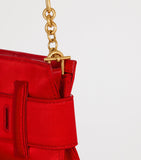 Balmain satin Anthem clutch bag zebra print, imported from the UK