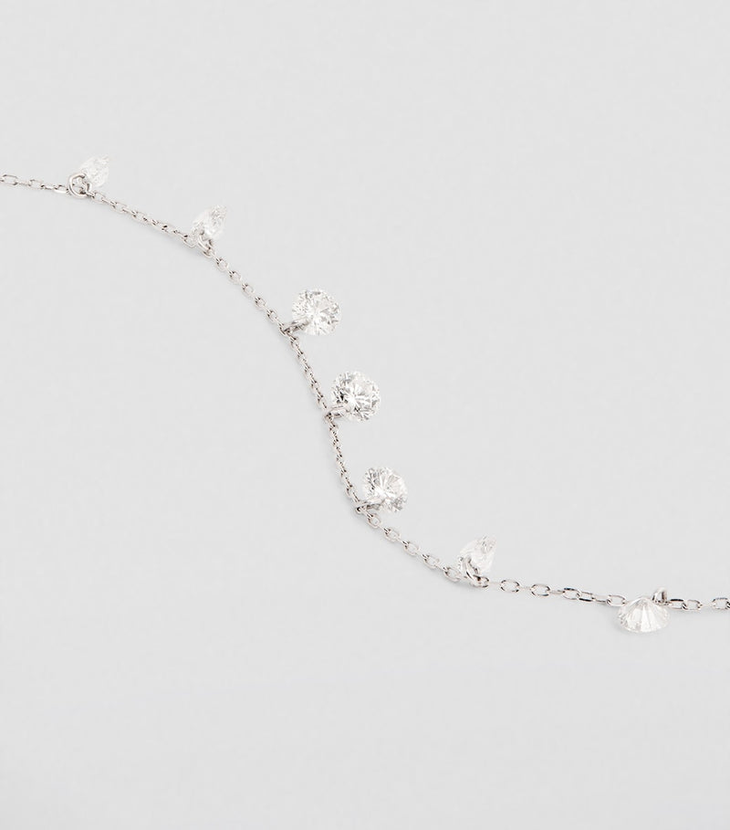 Persée white gold diamond Danaé necklace, imported from the UK
