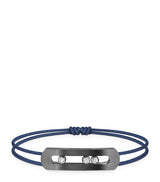 Harrods Messika Move Graphite Titanium and Diamond Cord Bracelet (0.23ct)- Buy online at McGrocer