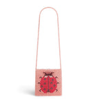 Konges Sløjd beaded ladybug shoulder bag, imported from the UK