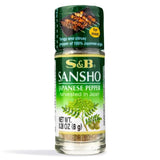 S&B brand Sansho Japanese pepper seasoning, UK version