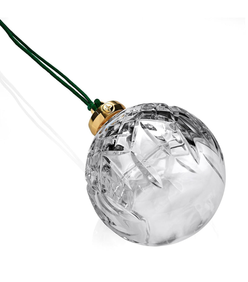 Waterford Lismore crystal bauble ornament (British brand)