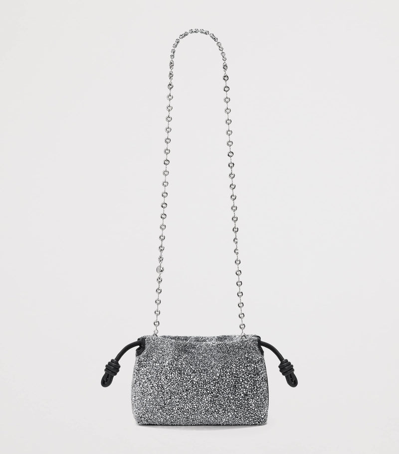 LOEWE Mini Beaded Flamenco clutch purse, imported from the UK