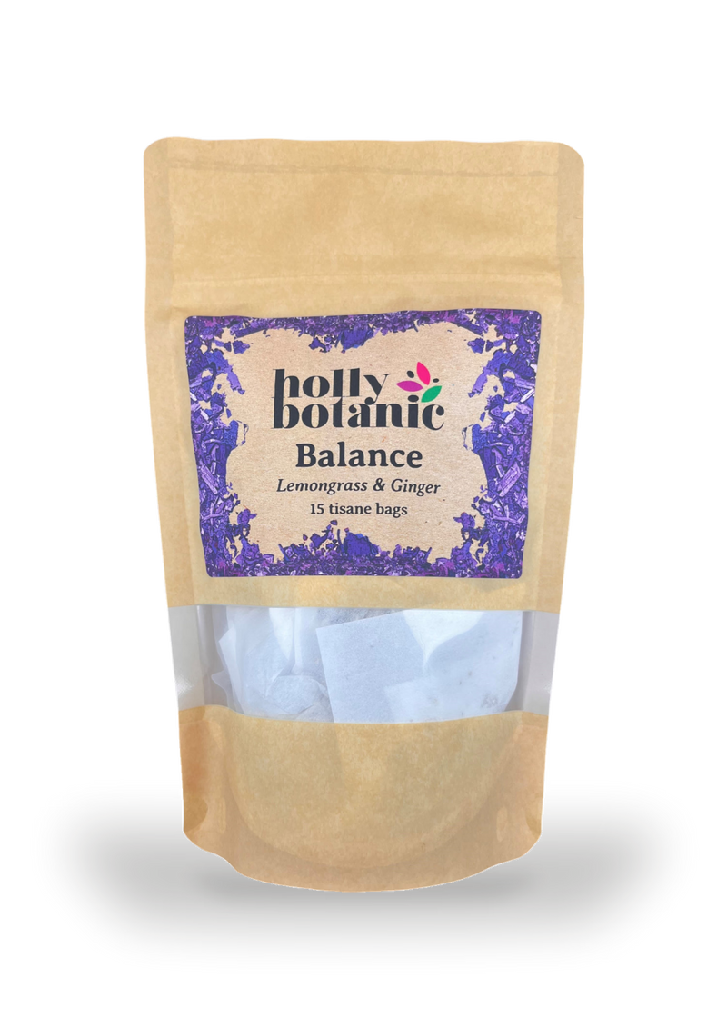 Holly Botanic Lemongrass Ginger Tisane 15 tea bags - British product