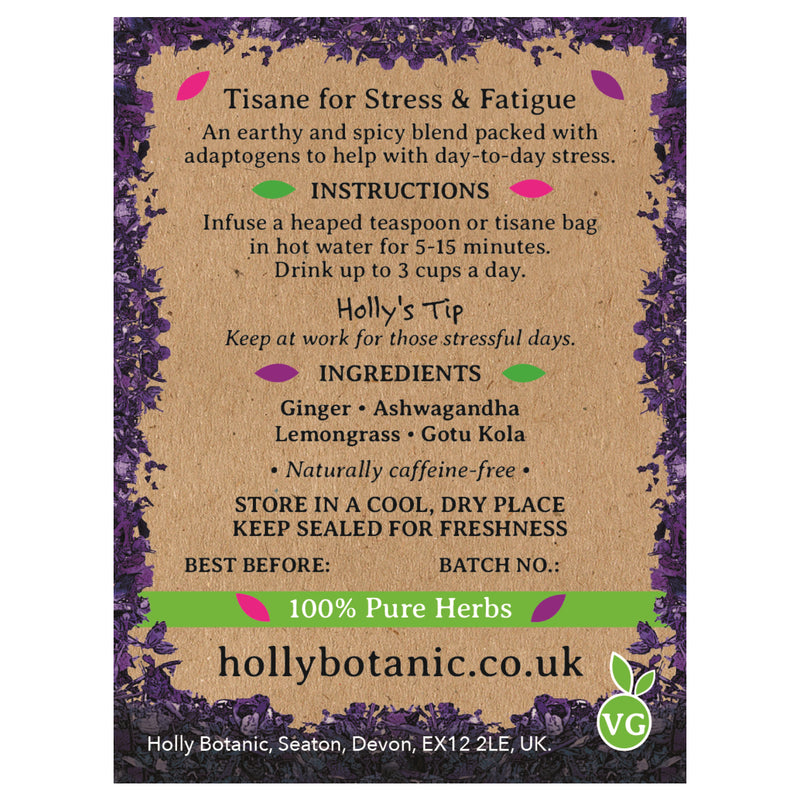 Holly Botanic Lemongrass Ginger Tisane 15 tea bags - British product