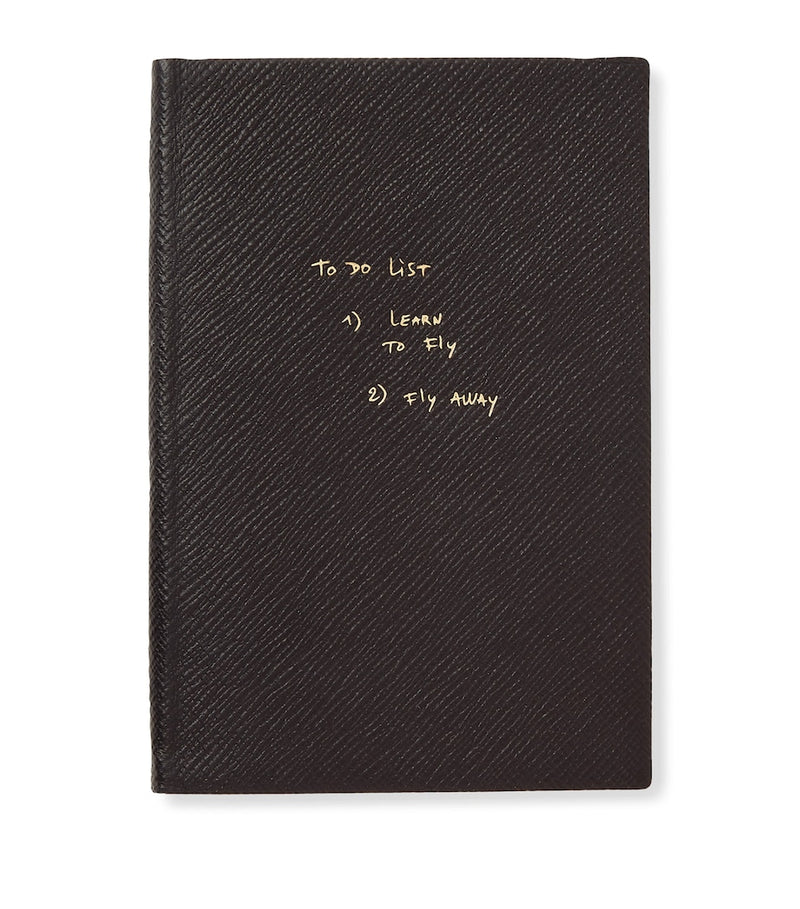 Smythson Panama Leather To Do List Notebook, UK version