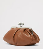 Weekend Max Mara Pasticcino small leather clutch bag, UK version