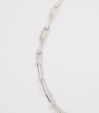 SHAY white gold diamond flat cable link necklace 40-45cm, UK version