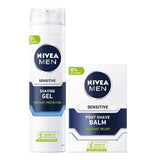 Superdrug Nivea Men Sensitive Shaving Duo Gel and Balm Set 200ml 100ml- Buy online at McGrocer