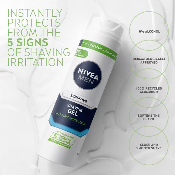 Nivea Men Sensitive Shaving Duo 200ml 100ml, imported from the UK