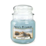 Price's medium jar Coastal Breeze candle with eucalyptus, mint, lavender - British product