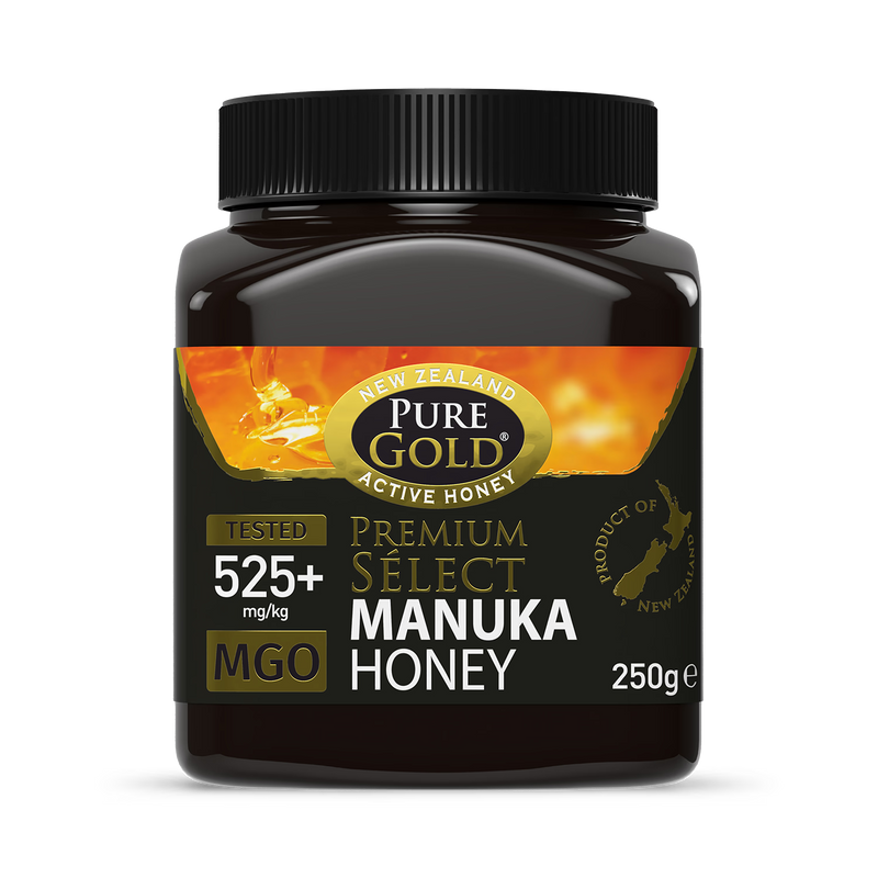 Pure Gold Manuka Honey MGO 525+ 250g (British brand)
