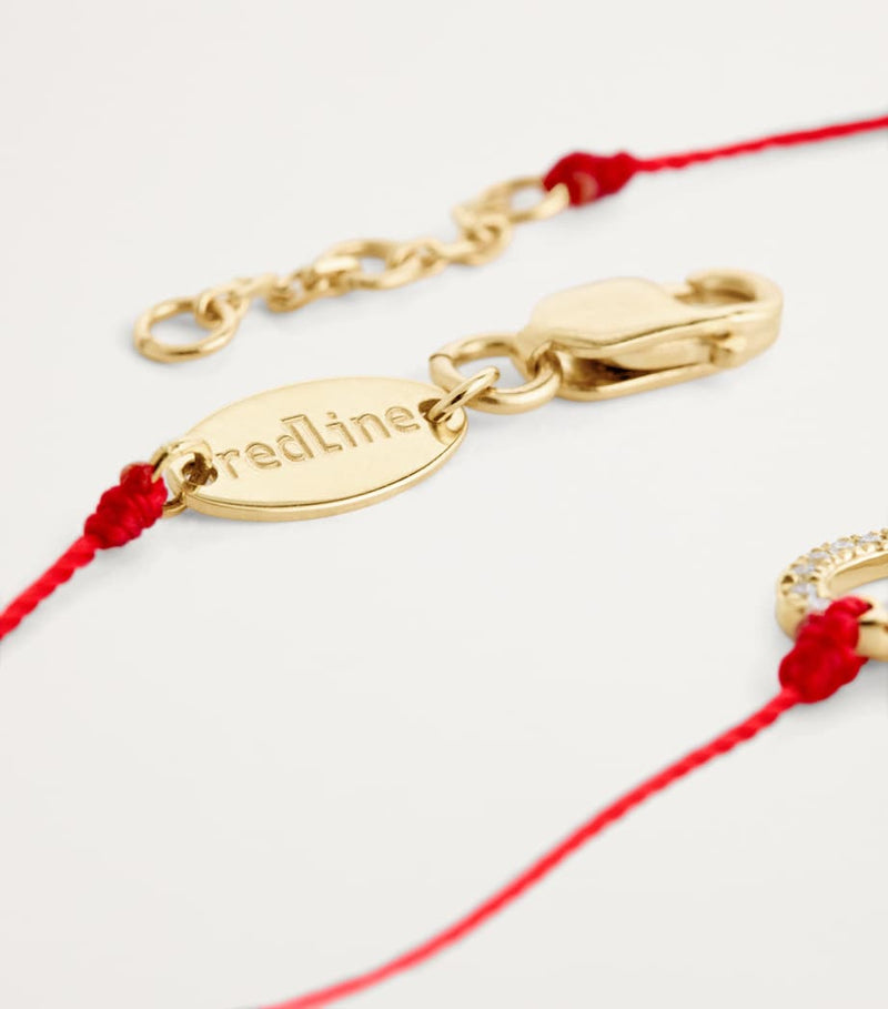 RedLine yellow gold diamond snake bracelet, imported from the UK