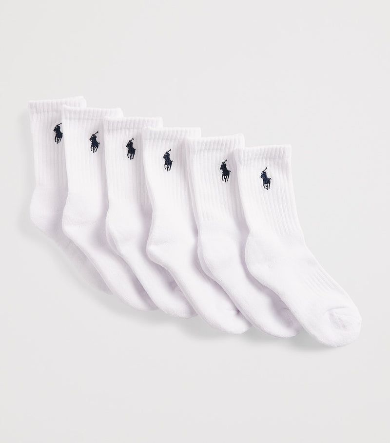 Ralph Lauren kids ankle socks pack of 6, UK version