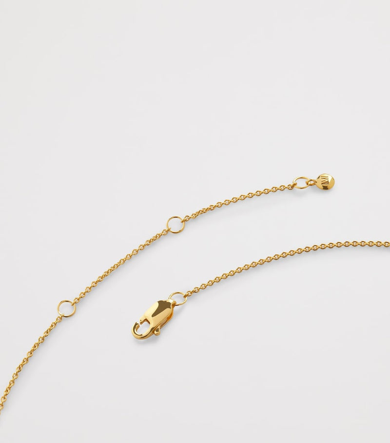 Monica Vinader gold vermeil pearl Capri necklace - British product