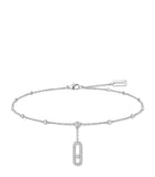 Messika Move Uno white gold diamond anklet 0.35ct, imported from the UK