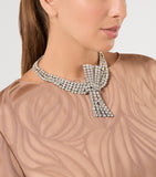 Marina Rinaldi rhinestone butterfly choker 45cm, imported from the UK
