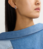 Emily P. Wheeler yellow gold sapphire stud earrings - British product