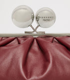 Weekend Max Mara Pasticcino leather clutch bag - British product