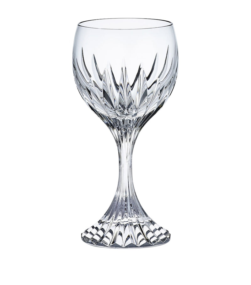 Baccarat Massena clear crystal water glass 350ml, UK version