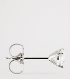 Harrods diamond stud earrings 0.50ct 18K white gold, imported from the UK