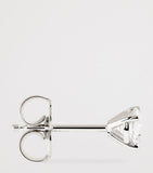 Harrods diamond stud earrings 0.50ct 18K white gold, imported from the UK