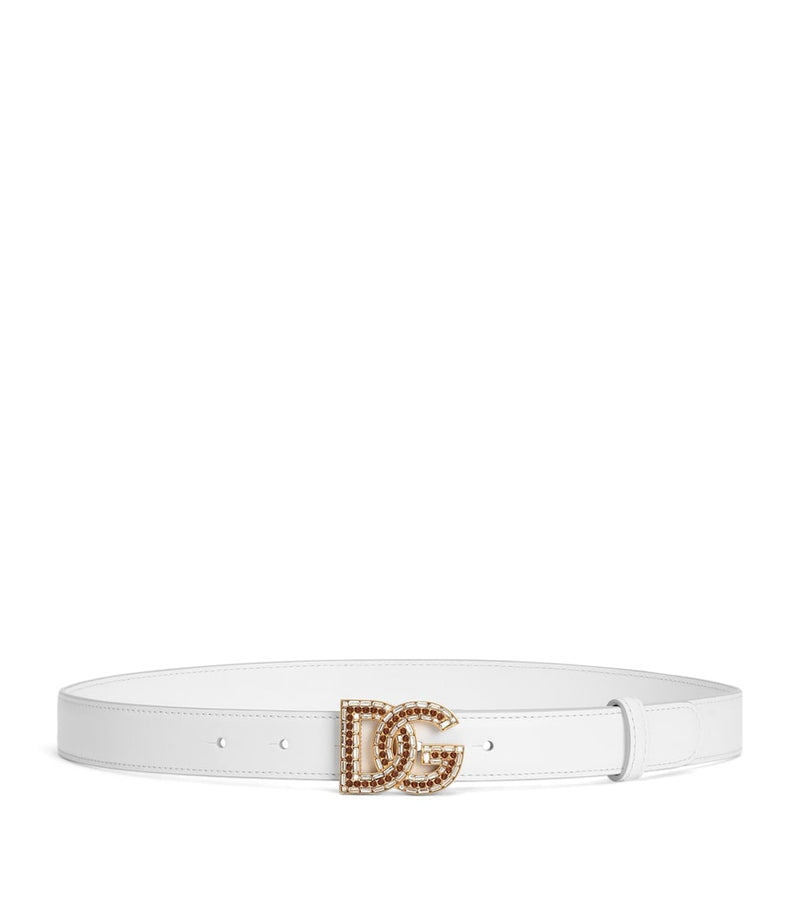 Dolce&Gabbana calfskin logo belt, imported from the UK