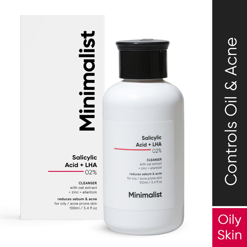 Minimalist Salicylic + LHA 02% Face Cleanser 100ml, UK version