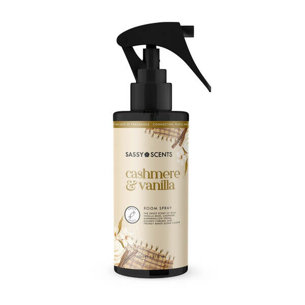 Sassy Scents Cashmere Vanilla room spray 150ml - British product