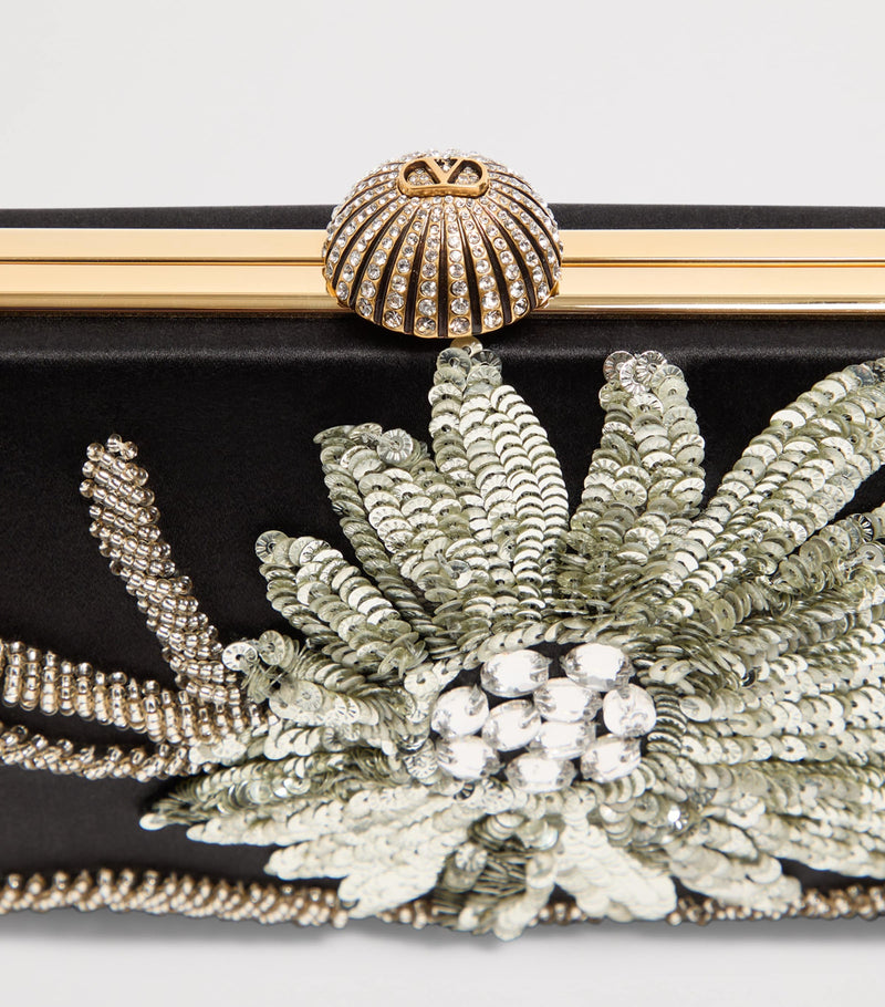 Valentino Garavani Carry Secrets sequin clutch bag, UK version