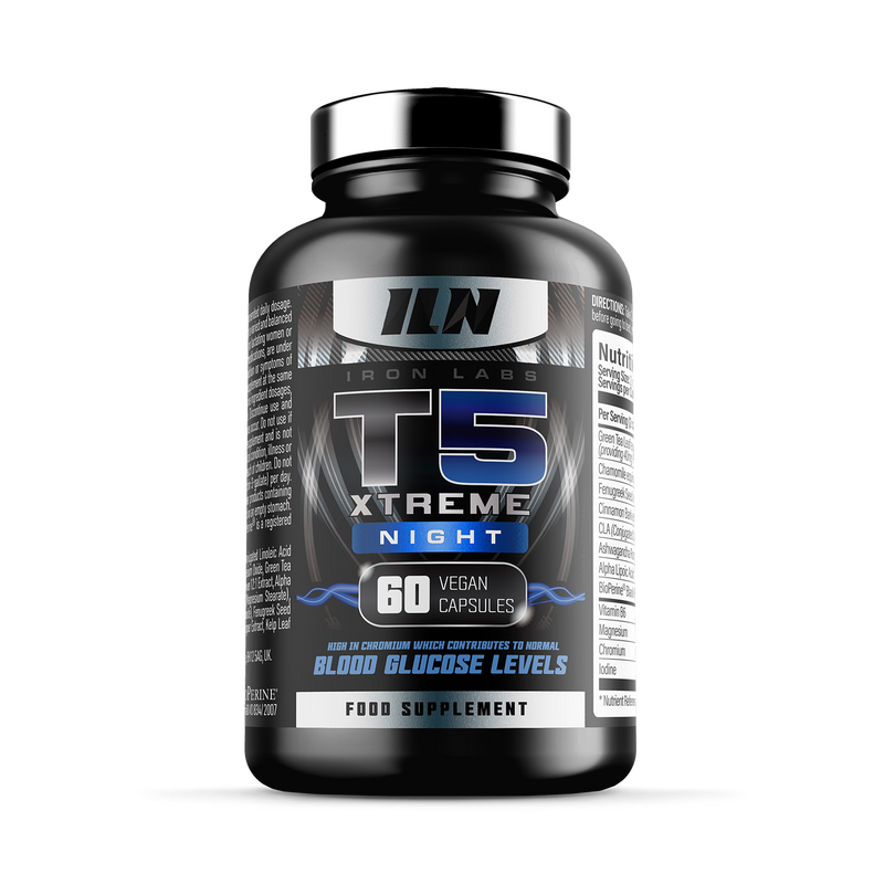 Iron Labs T5 Xtreme Night fat burner 60 capsules - British product