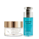 Superdrug ErthSkin Hyaluronic Acid Day Cream and Marine Vitamin C Serum 50ml 30ml Set- Buy online at McGrocer