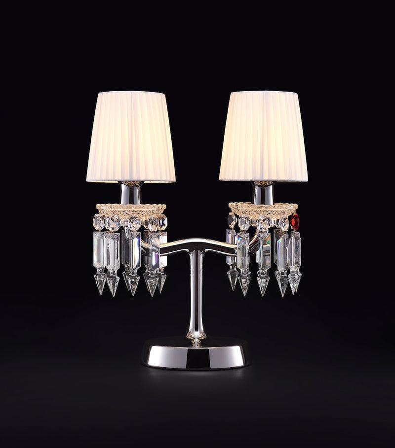 Baccarat Zénith Nomade chrome table lamp 37cm (British brand)