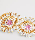 Suzanne Kalan rose gold evil eye stud earrings - British product